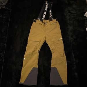 Montec Fawk ski/snowboard pants with suspenders